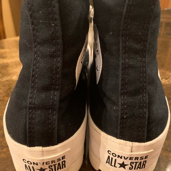 Converse Chuck Taylor All Star Black and White High-Tops - Picture 4 of 8